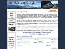 Tablet Screenshot of luton.airports-shuttle.com